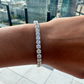 6MM VVS1 Moissanite Sterling Silver Tennis Bracelet